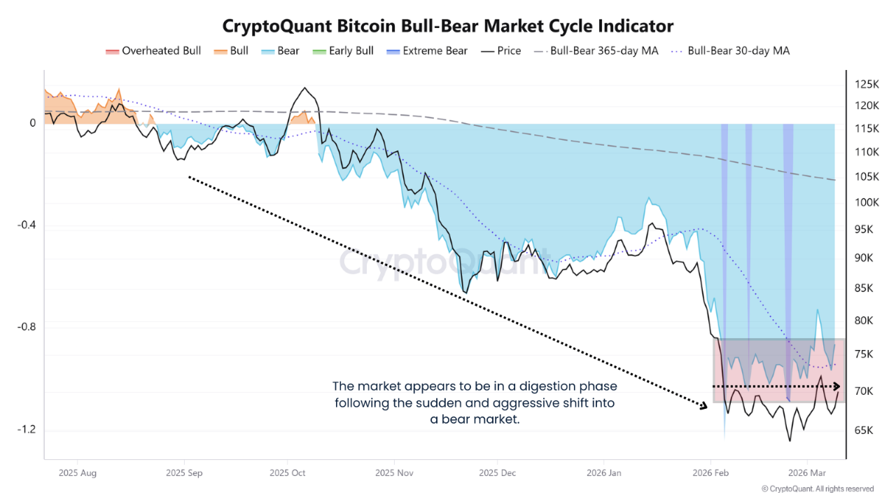 Bitcoin Bull-Bear Market Cycle Indicator/CryptoQuant