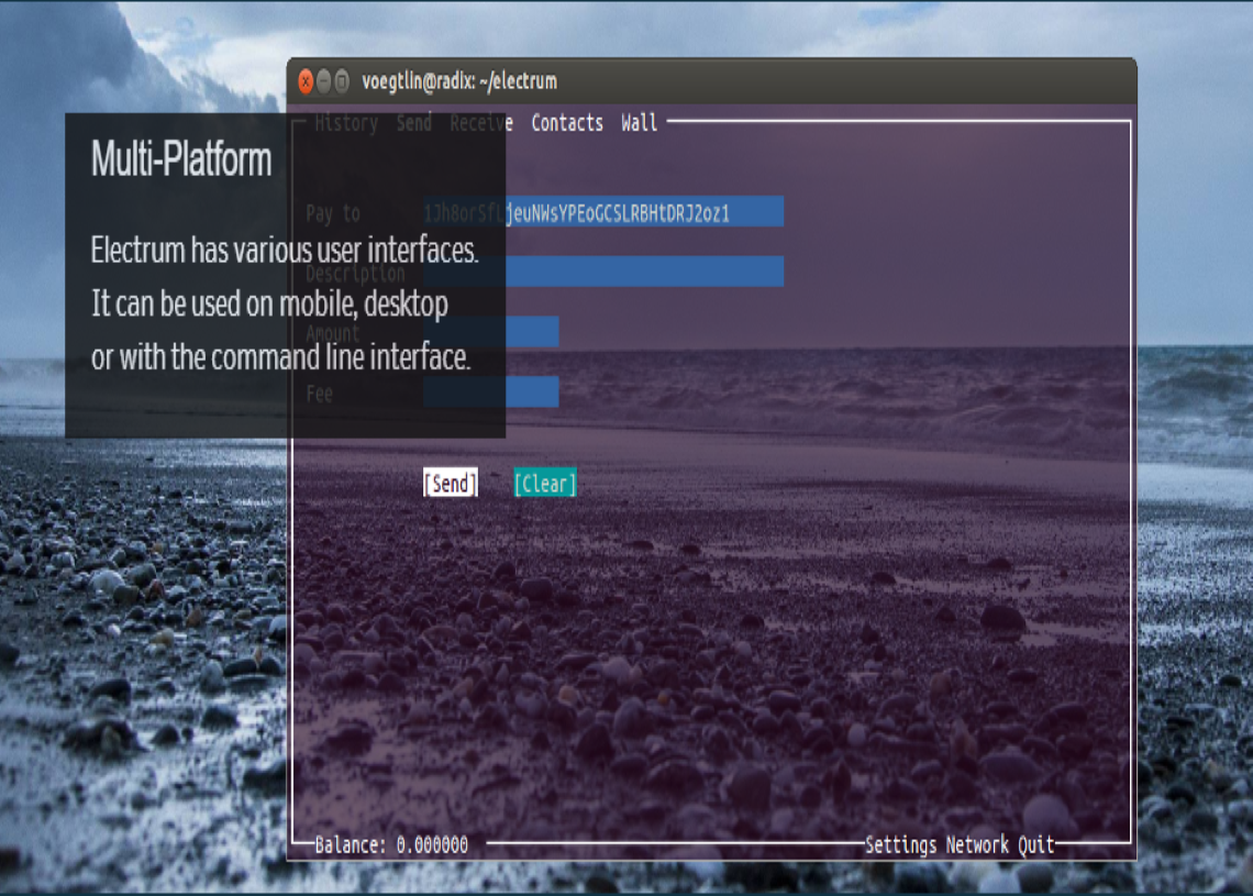 Supports bitcoin only