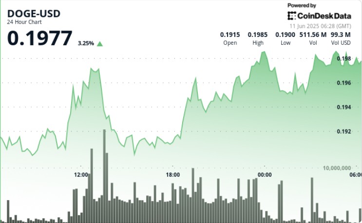 Dogecoin прыгает на 5%, так как V-образное выздоровление показывает растущий спрос