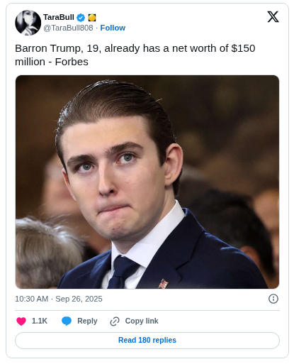 barron trump fortuna cripto