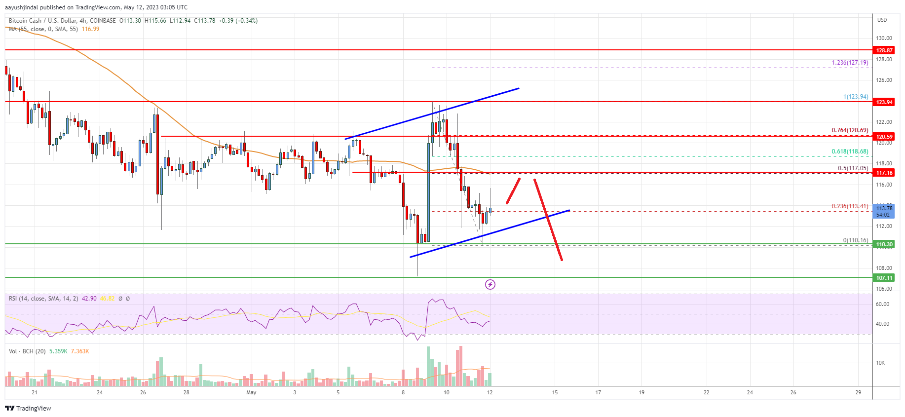 Analisis Bitcoin Cash: Beruang Menargetkan Penurunan Baru Menjadi $100