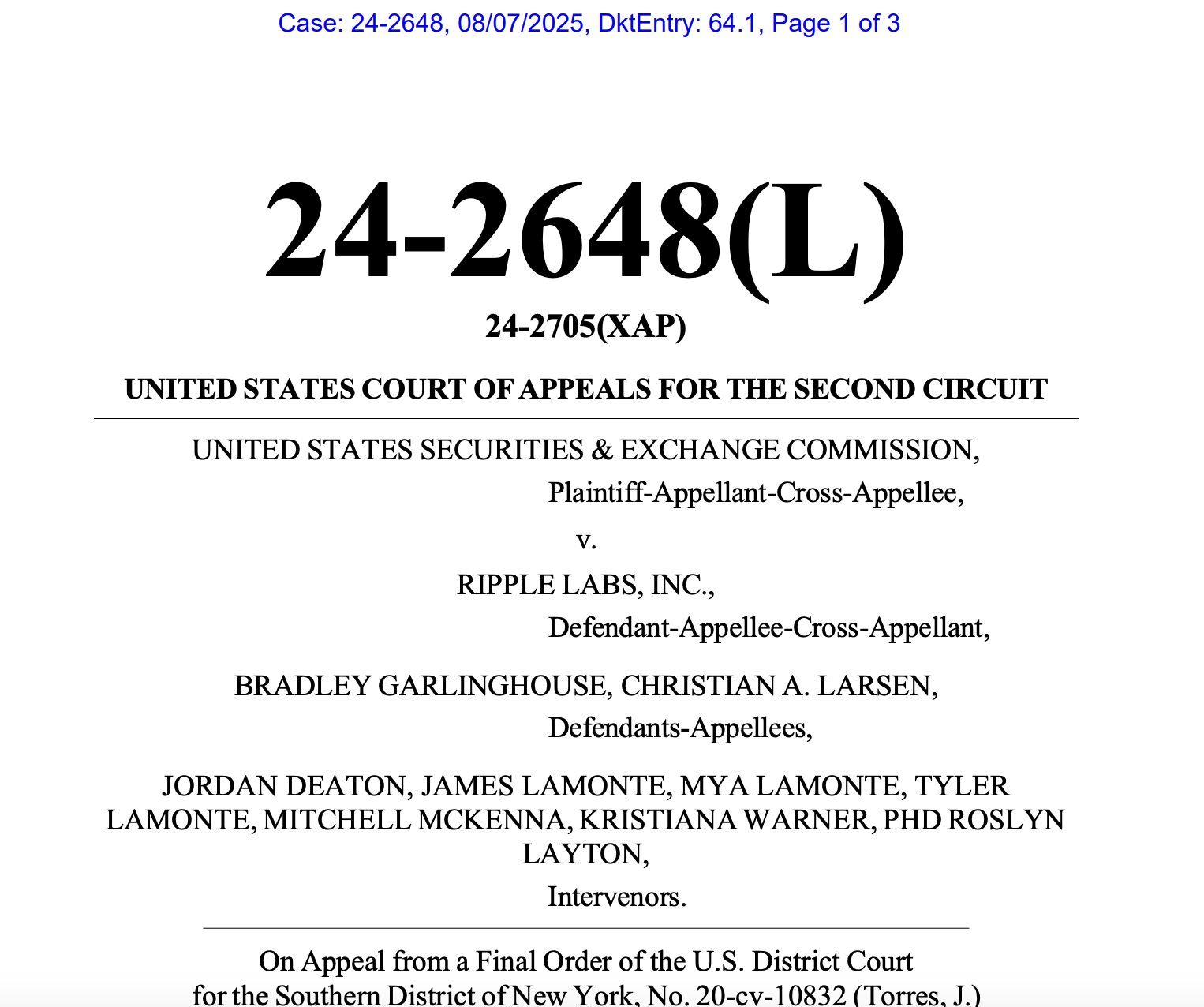 Law, Ripple, SEC, Court