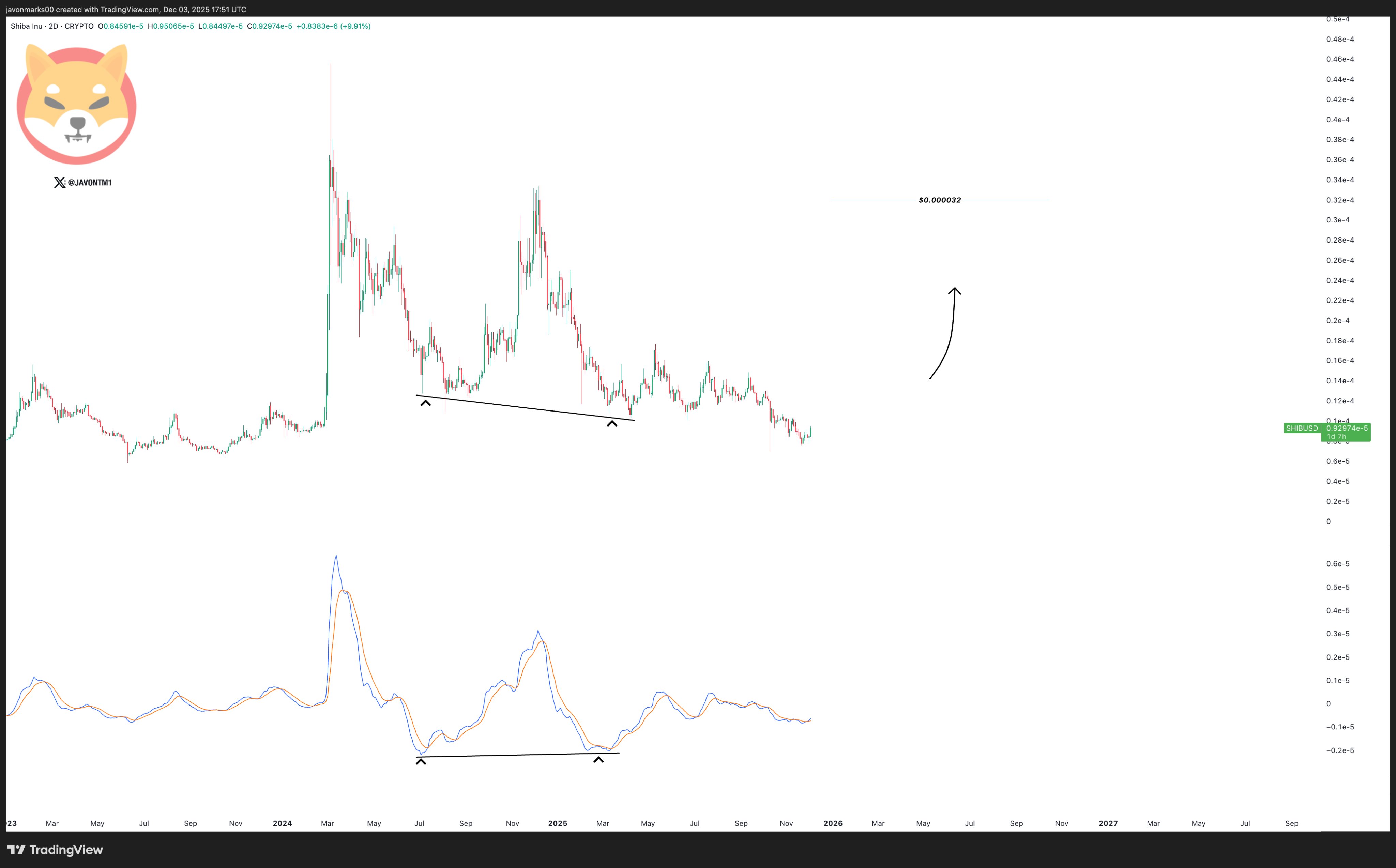Shiba Inu Bullish Divergence
