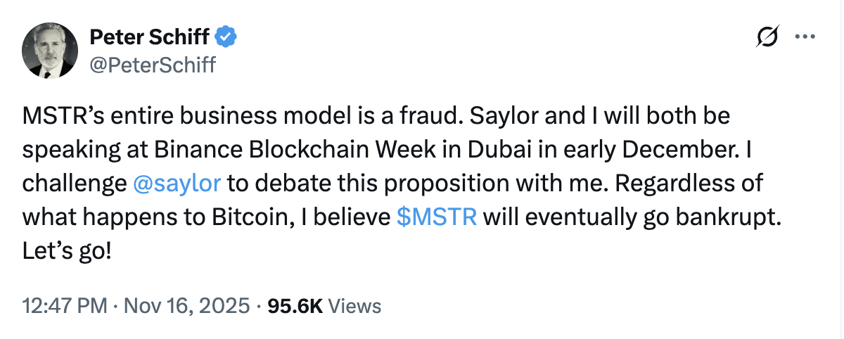 Gold, Peter Schiff, MicroStrategy, Michael Saylor, Companies