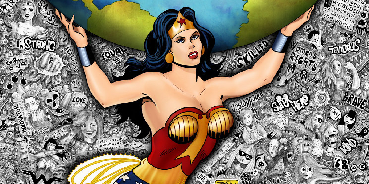 Wonder Woman Crypto Artwork NFTs Lasso Up $1.85 Million