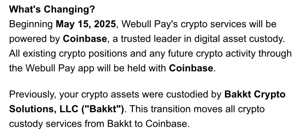 Webull Taps Coinbase for Crypto custody, transaction and staking -1