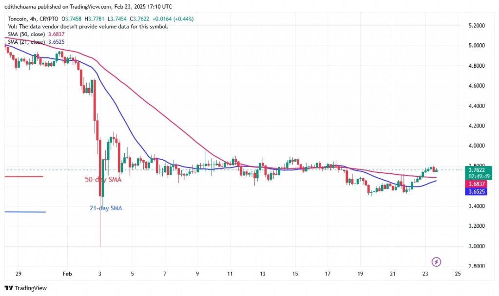 TONUSD_(4-hour Chart) - FEB.23, 2025
