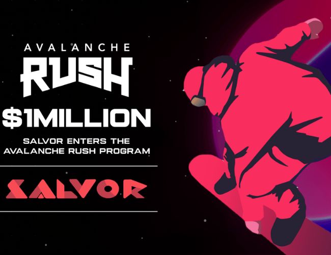 Salvor обеспечивает Avalanche Rush поощрительным грантом в 1 миллион долларов на создание основной кредитной платформы NFT Avalanche