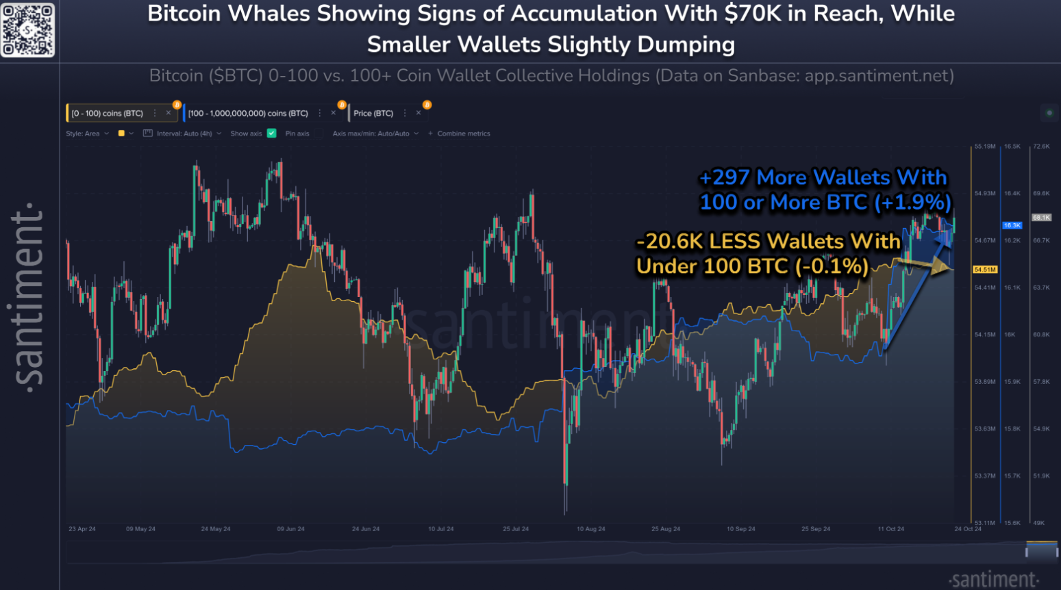 Bitcoin Holders chart. Source: Santiment