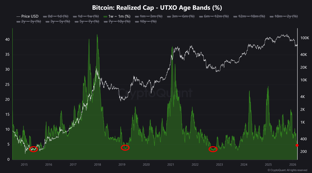 Bitcoin Realized Cap UTXO Age Bands CryptoQuant