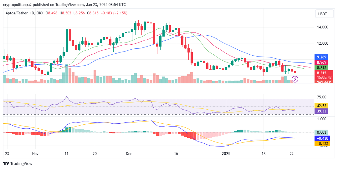 APT/USD 1-Tages-Chart. Quelle: TradingView
