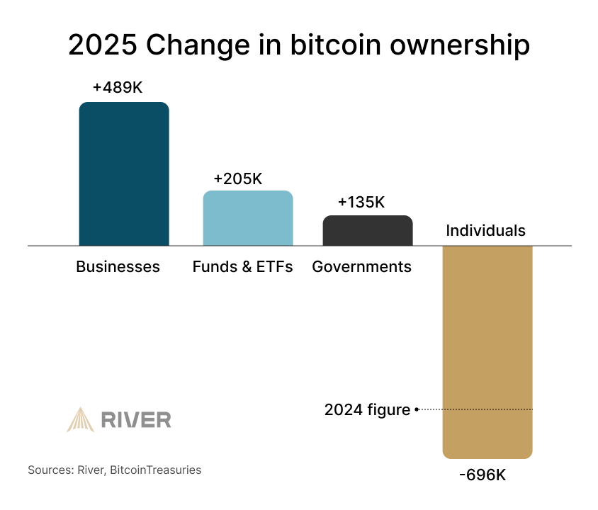 2025 Change in Bitcoin Ownership