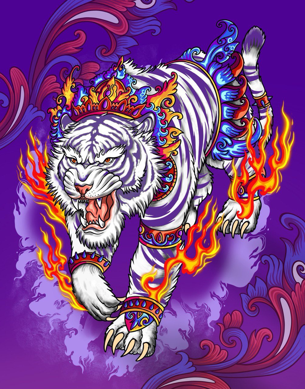 lucky tiger wallpaper😄 descubra a emoção do jogo com círculos interligados