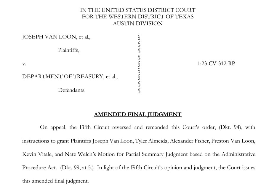 OFAC не может восстановить санкции против Tornado Cash