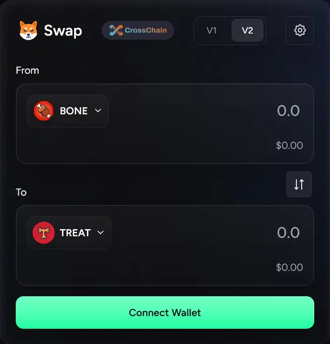 Shiba Inu SHIB Cross Chain token swap DEX