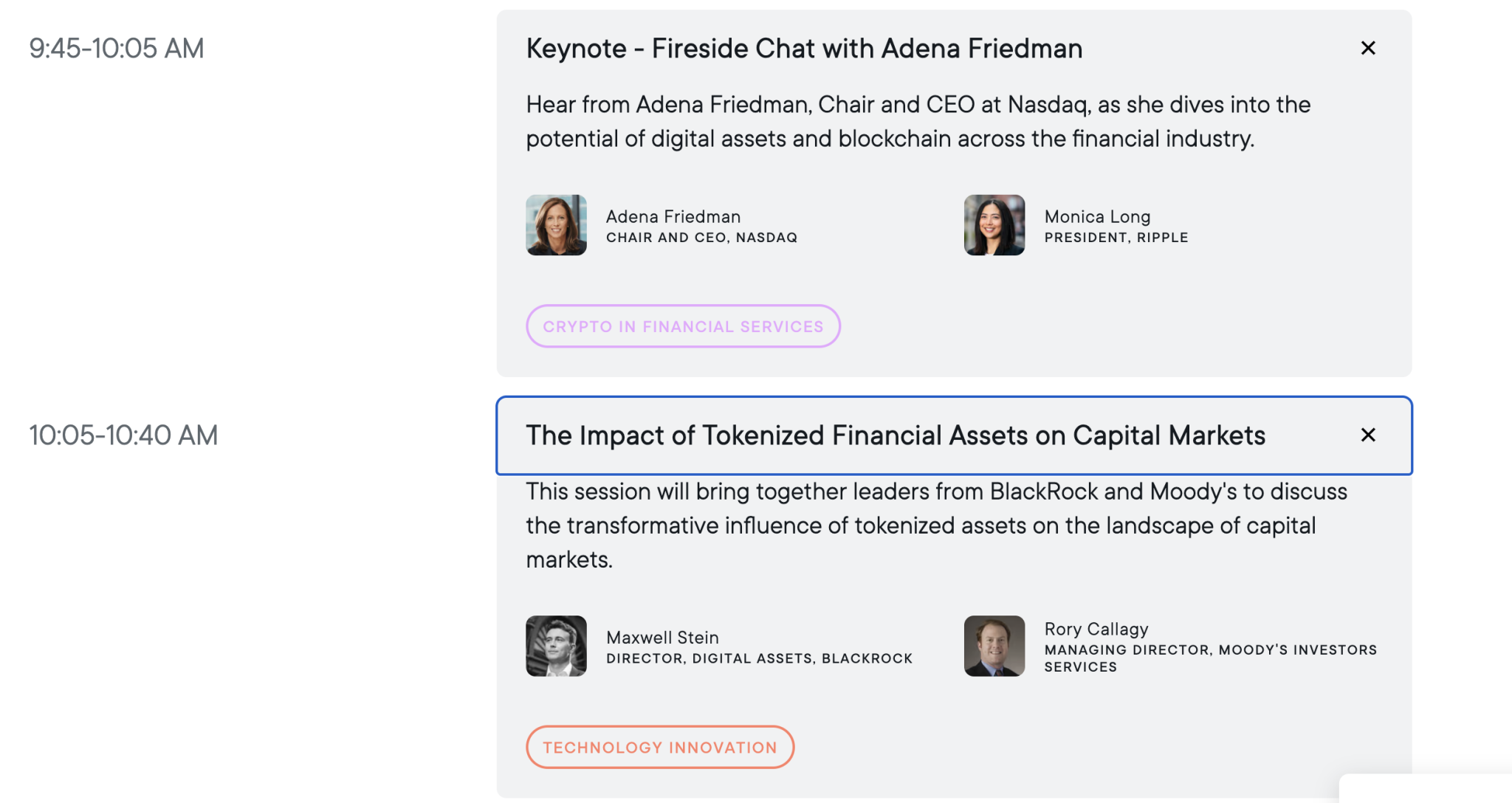 BlackRock executive among other speakers at Ripple Sweell