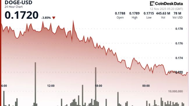 Dogecoin близок к переломной зоне, поскольку новое падение биткойнов обрушило основные валюты на 5%