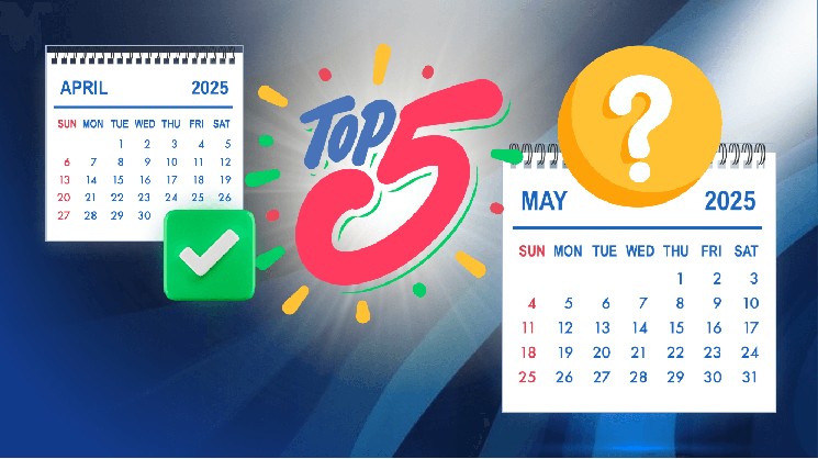5 лучших альткойнов для просмотра в мае 2025 года после взрыва апреля.